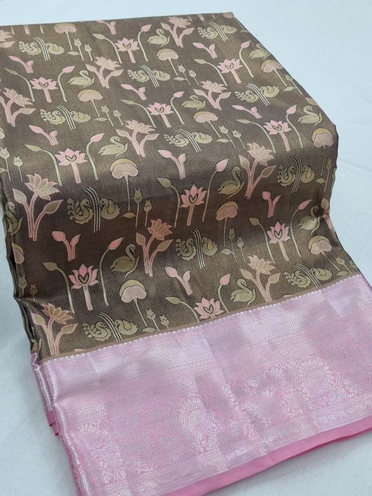 Kanchipuram Blended Tissue Silk Sarees 198
