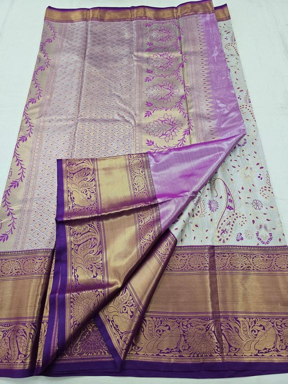 Kanchipuram Blended Tissue Silk Sarees 017