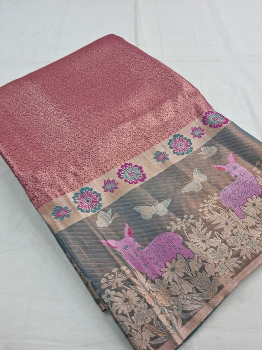 Kanchipuram Blended Tissue Silk Sarees 206