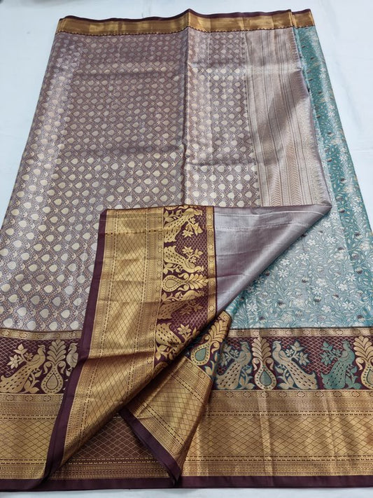 Kanchipuram Blended Tissue Silk Sarees 207