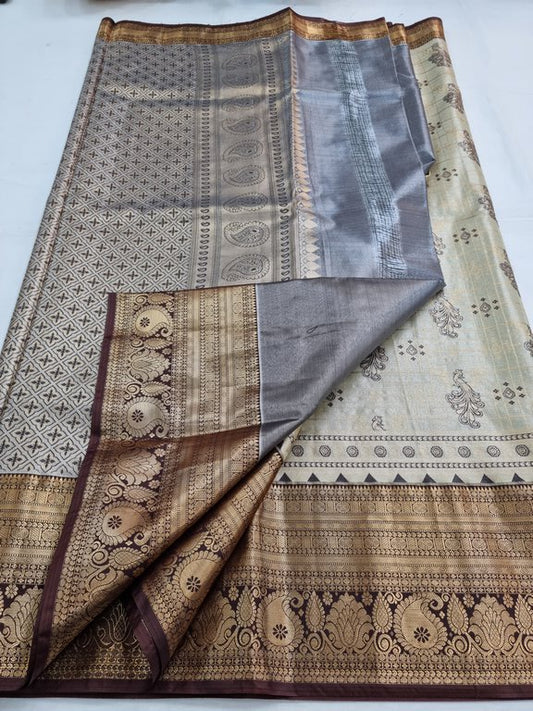 Kanchipuram Blended Tissue Silk Sarees 209