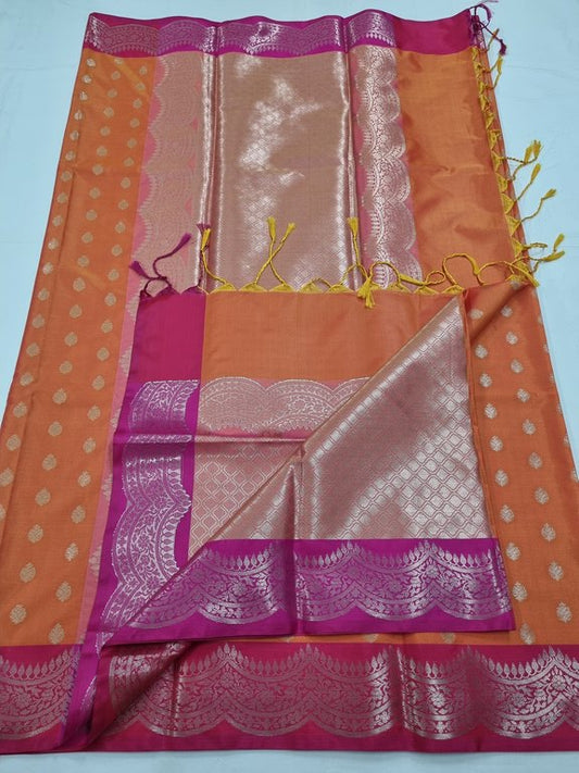 Kanchipuram Blended Trendy Fancy Silk Saree 436