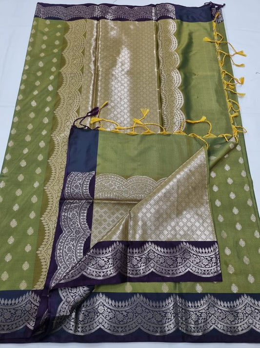 Kanchipuram Blended Trendy Fancy Silk Saree 442