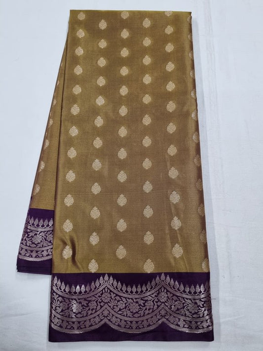 Kanchipuram Blended Trendy Fancy Silk Saree 444