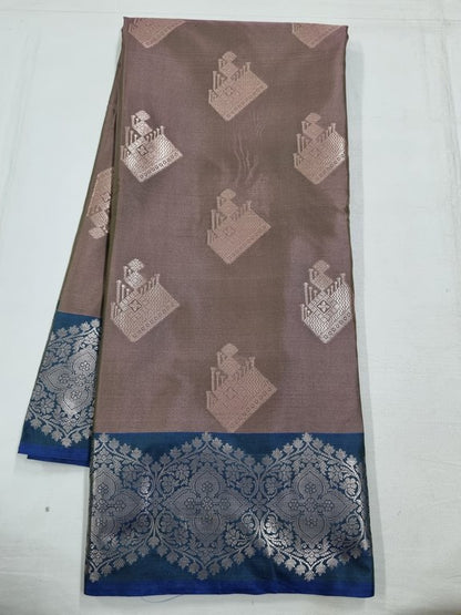 Kanchipuram Blended Trendy Fancy Silk Saree 446 – Kanchipuram Lakshaya Silks