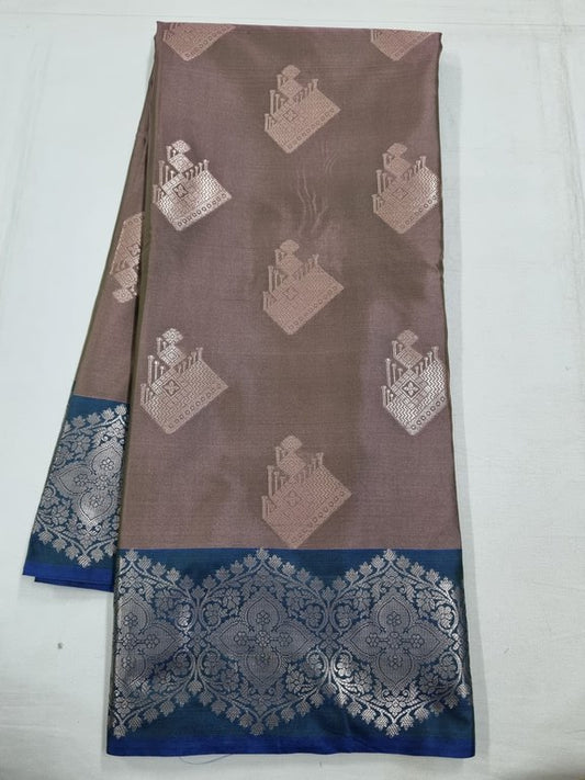 Kanchipuram Blended Trendy Fancy Silk Saree 446
