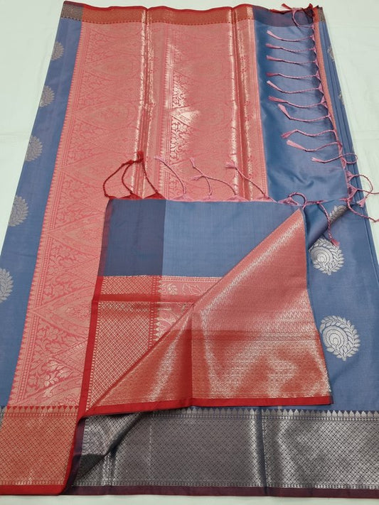 Kanchipuram Blended Trendy Fancy Silk Saree 455