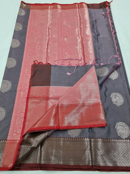 Kanchipuram Blended Trendy Fancy Silk Saree – Kanchipuram Lakshaya Silks