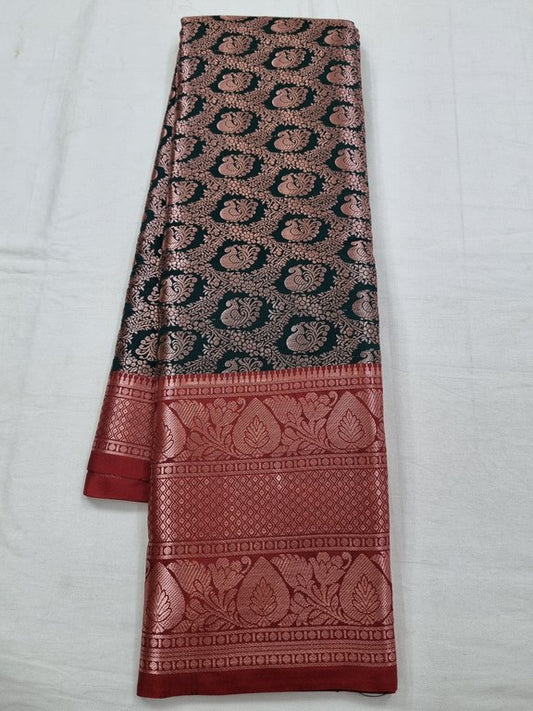 Kanchipuram Blended Trendy Fancy Silk Saree 017