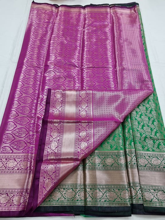 Kanchipuram Blended Trendy Fancy Silk Saree 019