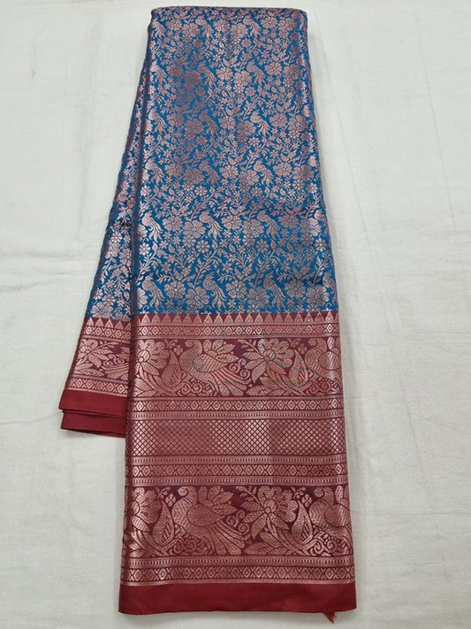 Kanchipuram Blended Trendy Fancy Silk Saree 020