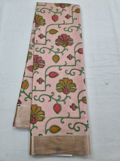 Maroon And Pink Kanchipuram Pure Silk Saree With Grand Pallu – Kanchipuram Lakshaya Silks