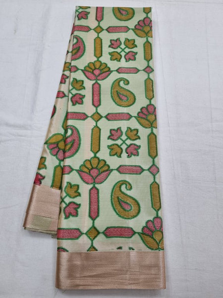 Kanchipuram Blended Trendy Mustard Silk Saree 051