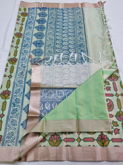 Kanchipuram Blended Trendy Mustard Silk Saree 051 – Kanchipuram Lakshaya Silks