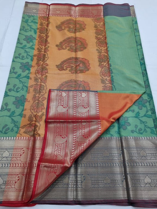 Kanchipuram Blended Poochampalli Silk Saree 053