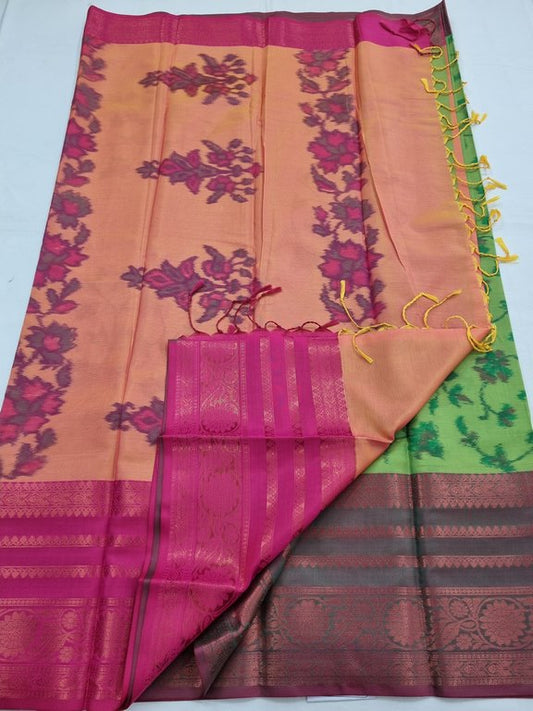 Kanchipuram Blended Poochampalli Silk Saree 058