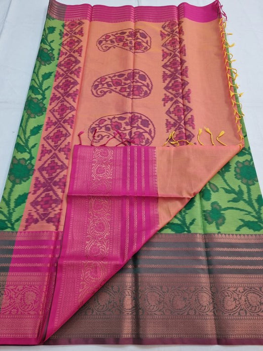 Kanchipuram Blended Poochampalli Silk Saree 060