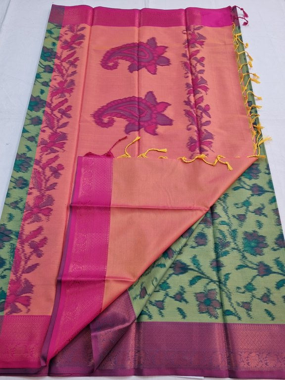 Kanchipuram Blended Poochampalli Silk Saree 068