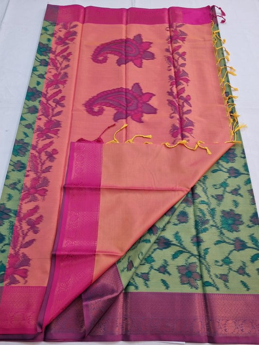 Kanchipuram Blended Poochampalli Silk Saree 068