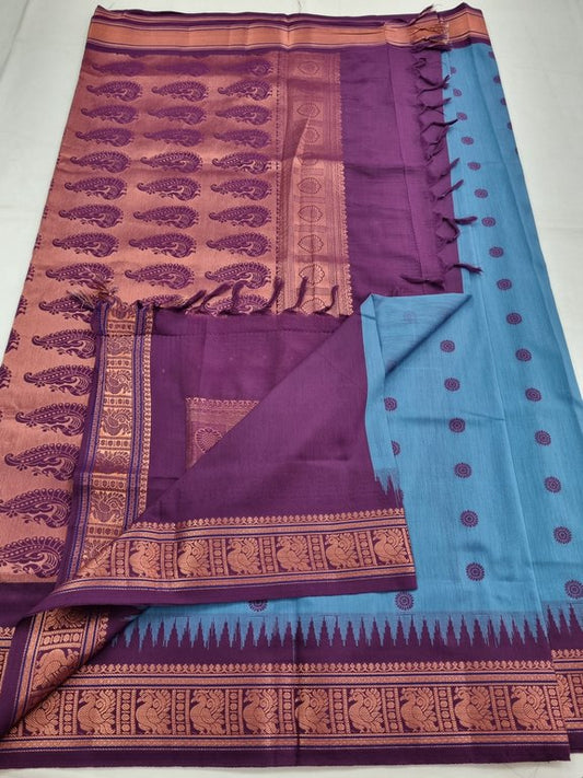 Kanchipuram Blended Trendy Fancy Silk Saree 081