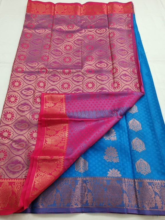 Kanchipuram Blended Trendy Fancy Silk Saree 102