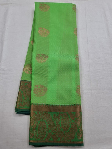 Green And Black Kanchipuram Pure Silk Saree