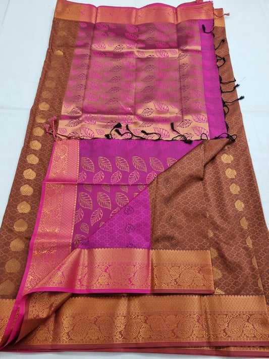 Kanchipuram Blended Trendy Fancy Silk Saree 107