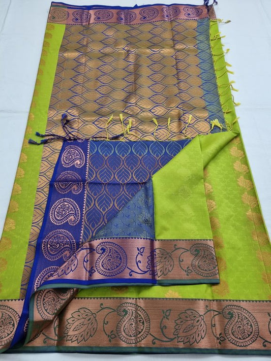 Kanchipuram Blended Trendy Fancy Silk Saree 113
