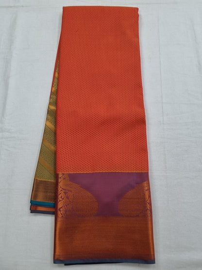 Maroon And Black Kanchipuram Pure Silk Saree With The Pallu – Kanchipuram Lakshaya Silks