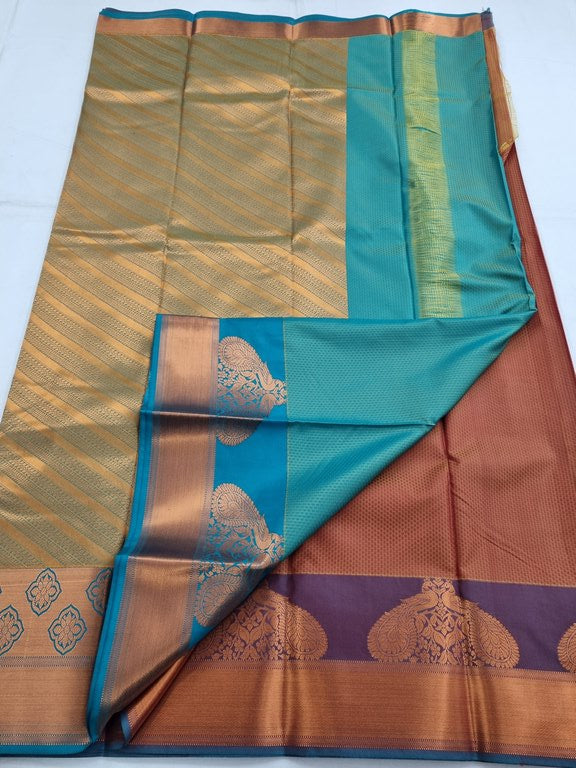 Kanchipuram Blended Trendy Fancy Silk Saree 121
