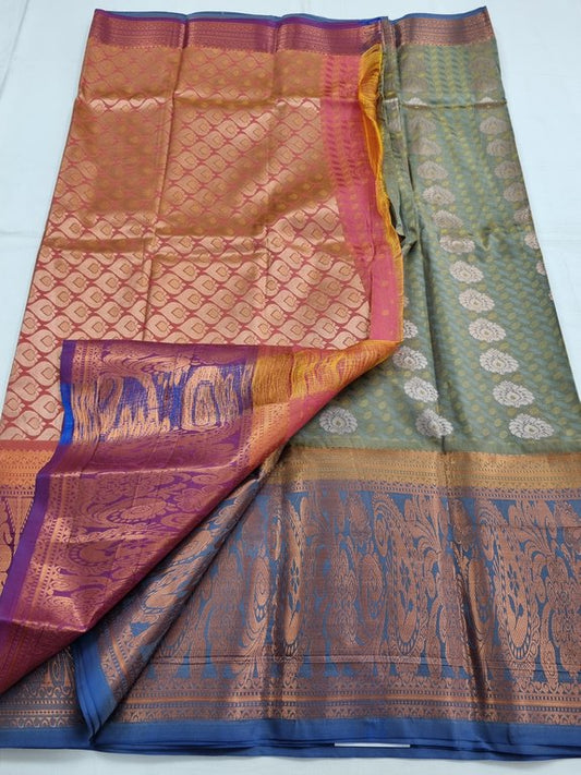 Kanchipuram Blended Trendy Fancy Silk Saree 126