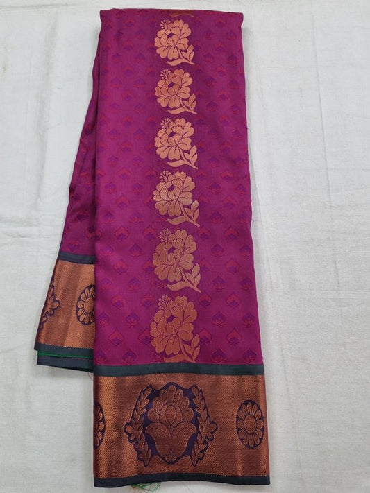 Kanchipuram Blended Trendy Fancy Silk Saree 129