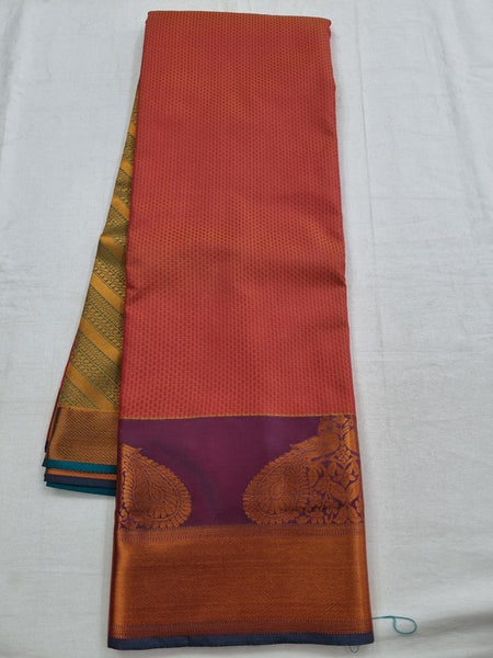 Kanchipuram Blended Trendy Fancy Maroon And Pink Silk Saree 134