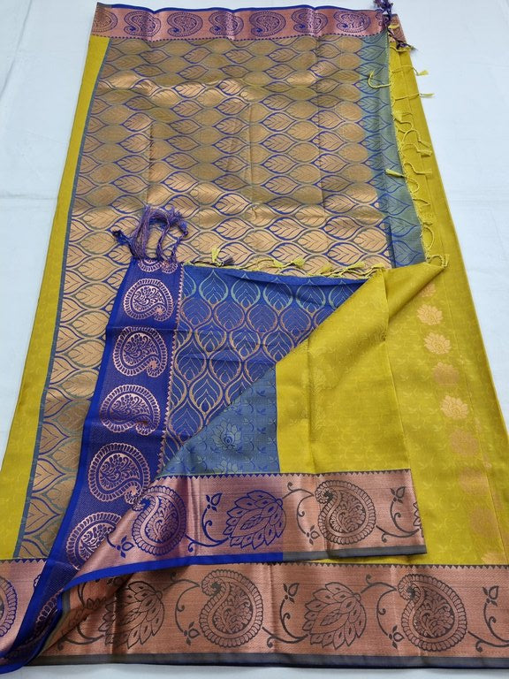 Kanchipuram Blended Trendy Fancy Silk Saree 135