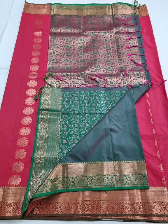 Kanchipuram Blended Trendy Fancy Silk Saree 136