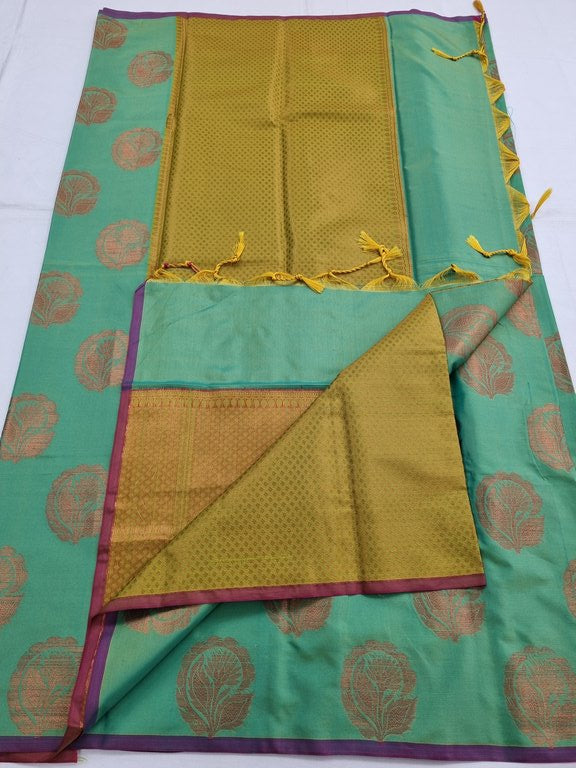 Kanchipuram Blended Trendy Fancy Silk Saree 140