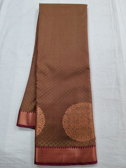 Kanchipuram Blended Trendy Fancy Silk Saree 145 – Kanchipuram Lakshaya Silks