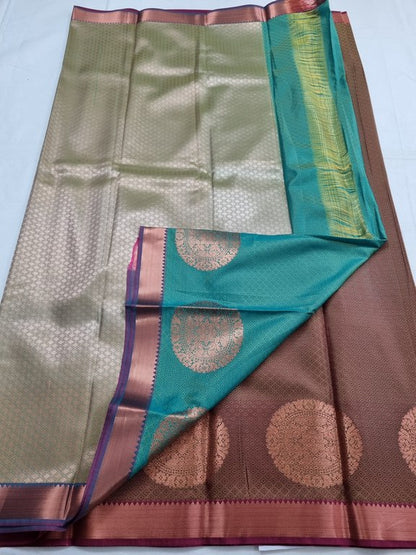 Kanchipuram Blended Trendy Fancy Silk Saree 145 – Kanchipuram Lakshaya Silks