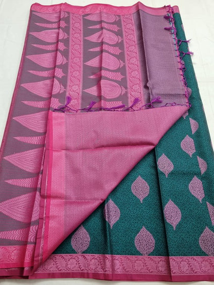 Maroon And Purple Kanchipuram Pure Silk Saree – Kanchipuram Lakshaya Silks