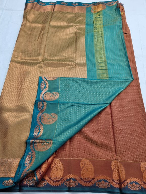 Kanchipuram Blended Trendy Fancy Silk Saree 174