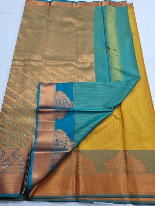Kanchipuram Blended Trendy Fancy Silk Saree 176