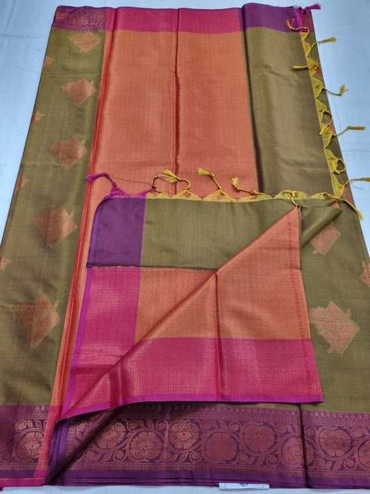 Kanchipuram Blended Trendy Fancy Silk Saree 178