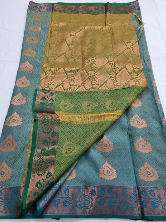 Kanchipuram Blended Trendy Fancy Silk Saree 187