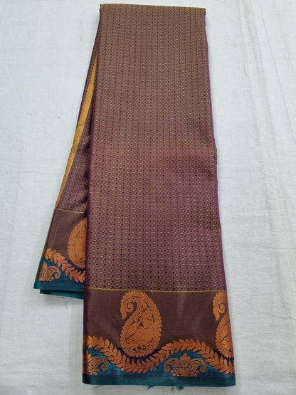 Royal Blue and Black Kanchipuram Pure Silk Sarees – Kanchipuram Lakshaya Silks