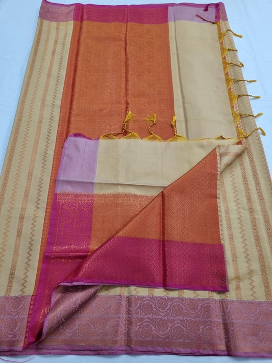 Kanchipuram Blended Trendy Fancy Silk Saree 195