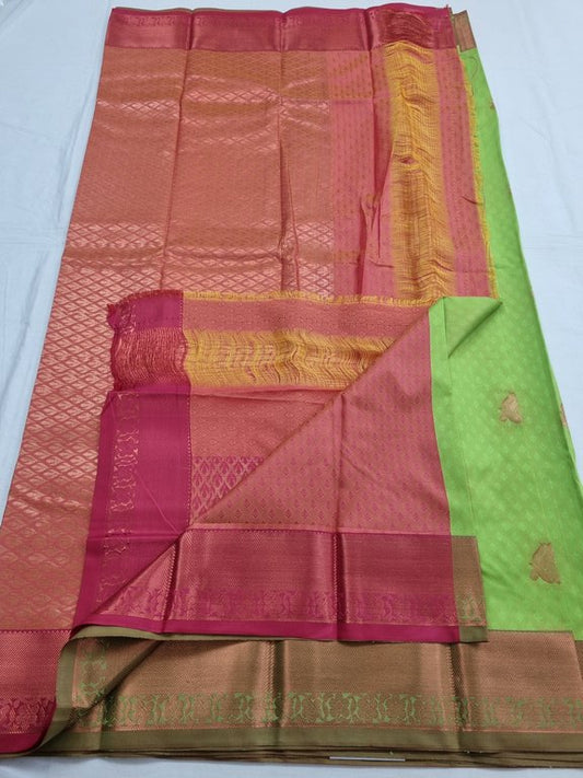 Kanchipuram Blended Trendy Fancy Silk Saree 196