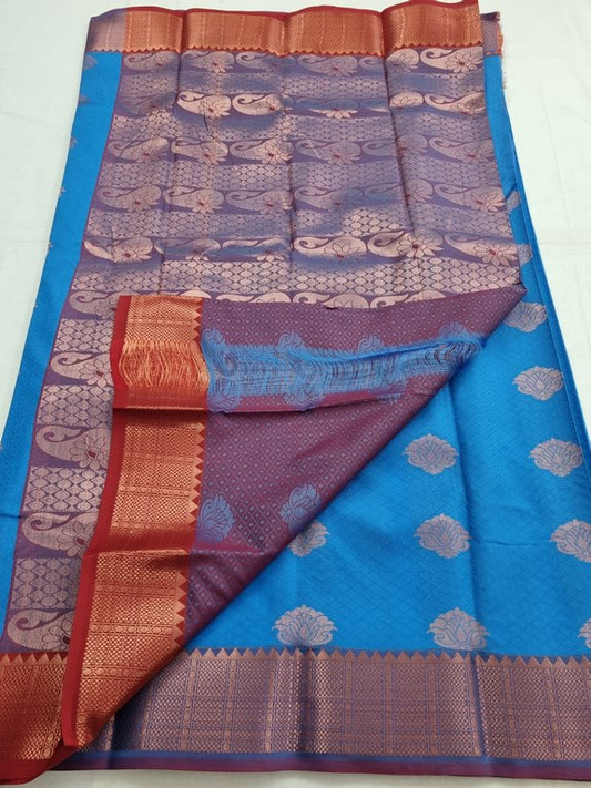 Kanchipuram Blended Trendy Fancy Silk Saree 202