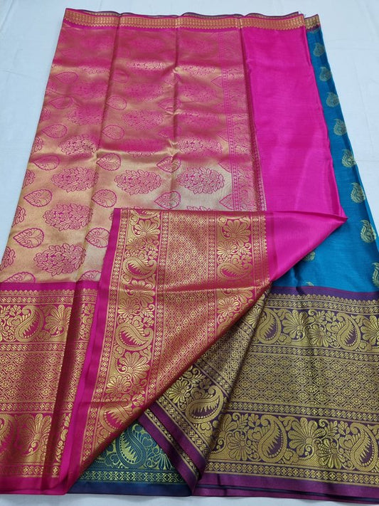 Kanchipuram Blended Trendy Fancy Silk Saree 221