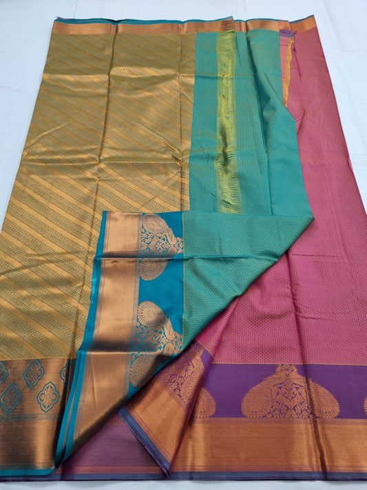 Kanchipuram Blended Trendy Fancy Silk Saree 239