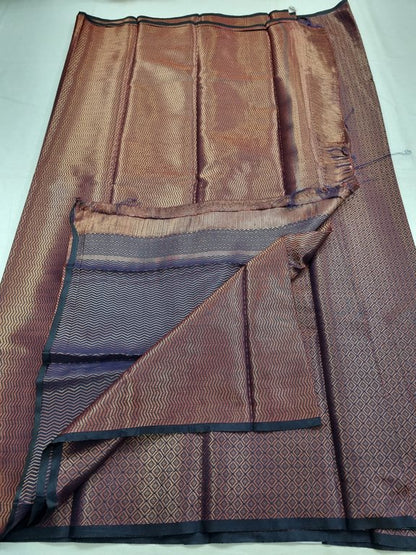 Maroon And Black Kanchipuram Pure Silk Sarees – Kanchipuram Lakshaya Silks
